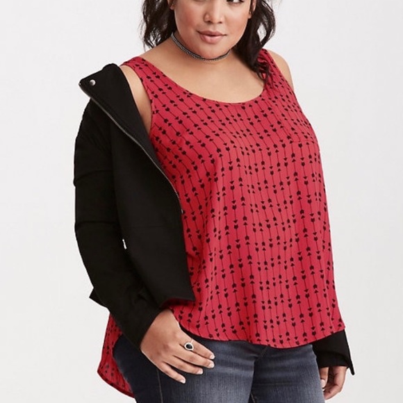 torrid Tops - Torrid red arrow Blouse Top Sz 3X Shirt